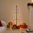 Vidaxl kegelkerstboom 160 led's binnen en buiten 78x120 cm