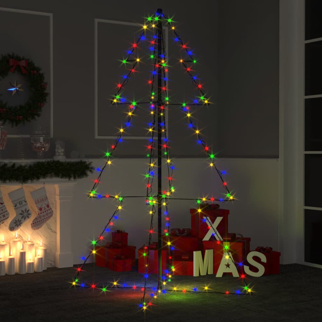 Vidaxl Kegelkerstboom 200 LED all'interno e all'esterno di 98x150 cm