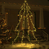 Vidaxl kegelkerstboom 240 led's binnen en buiten 118x150 cm