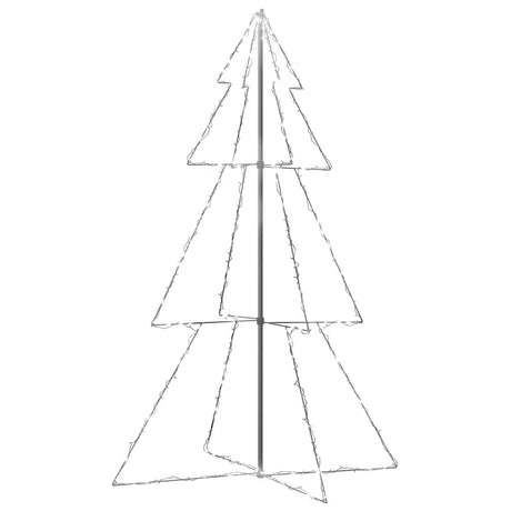 Vidaxl kegelkerstboom 240 led's binnen en buiten 118x150 cm