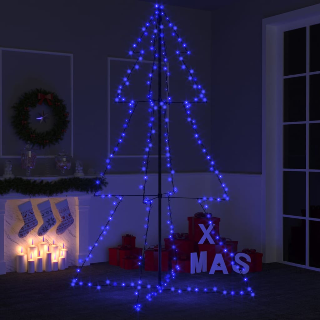 Vidaxl Kegelkerstboom 240 LED all'interno e all'esterno di 118x150 cm