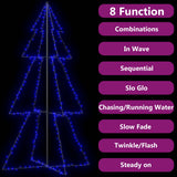 Vidaxl kegelkerstboom 300 led's binnen en buiten 120x220 cm
