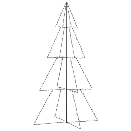 Vidaxl kegelkerstboom 360 led's binnen en buiten 143x250 cm