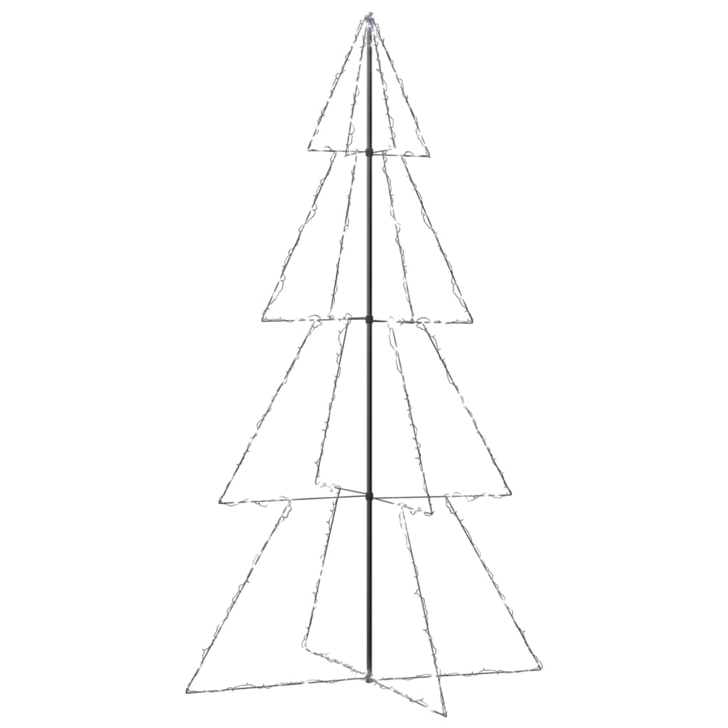 Vidaxl Kegelkerstboom 360 LED all'interno e all'esterno di 143x250 cm