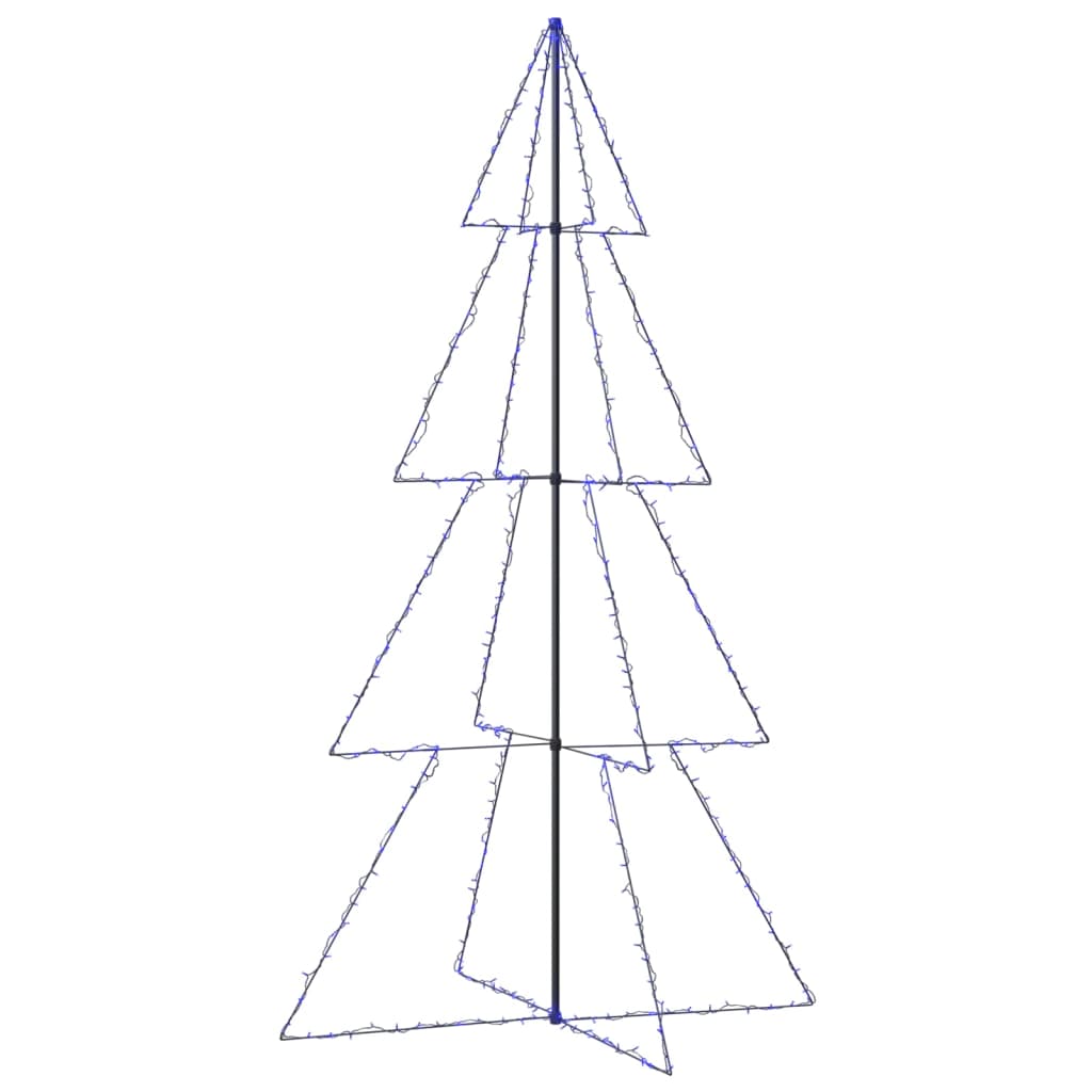 Vidaxl Kegelkerstboom 360 LED all'interno e all'esterno di 143x250 cm