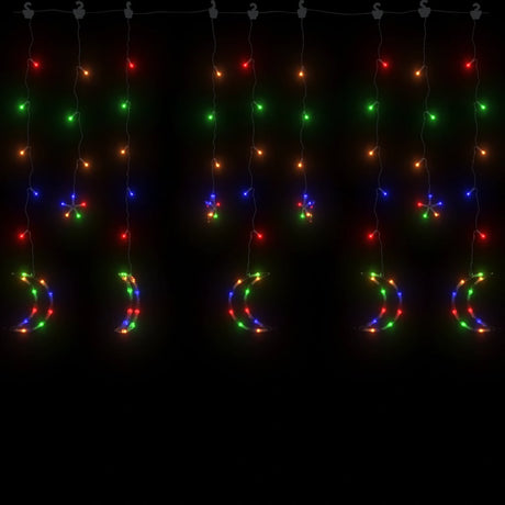 Vidaxl lichtslinger ster en maan 138 led's meerkleurig