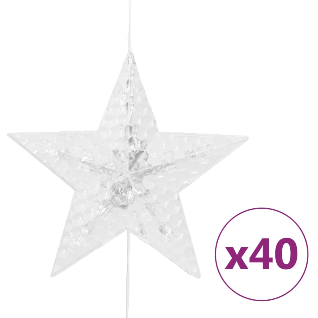 Vidaxl Light Cord Curtain Stars con 200 LED 8 funzioni multilorati