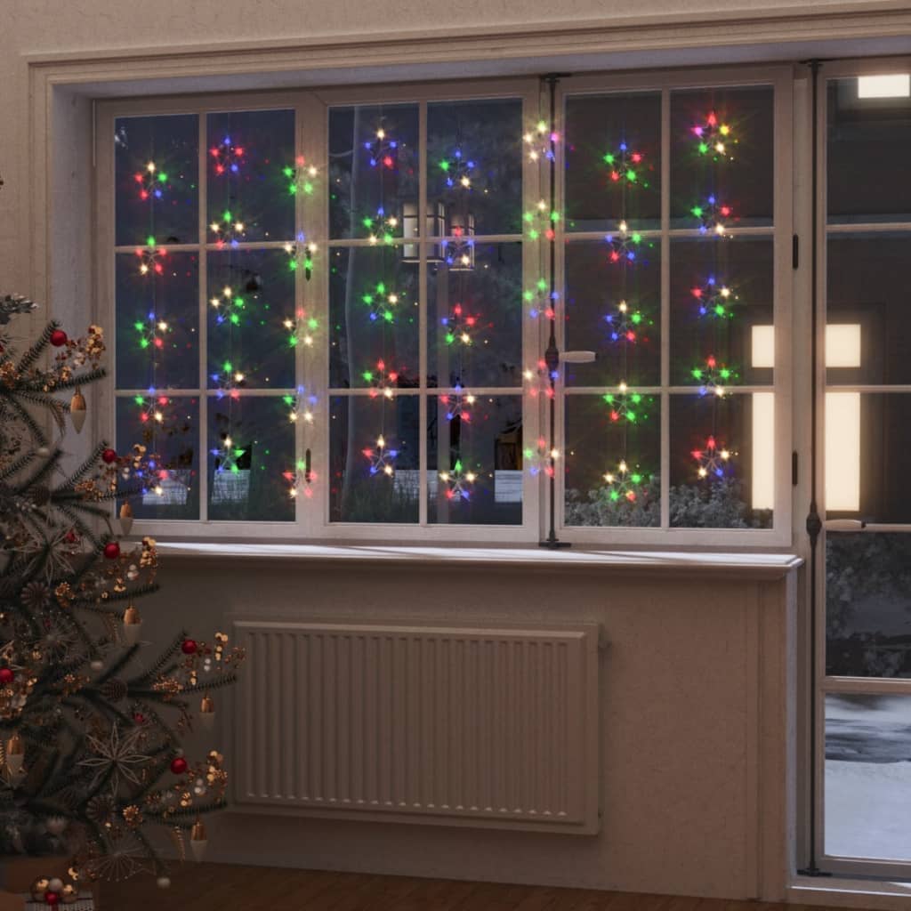 Vidaxl Light Cord Curtain Stars con 200 LED 8 funzioni multilorati