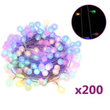 Vidaxl lichtsnoer met 200 led's 8 functies meerkleurig 20 m
