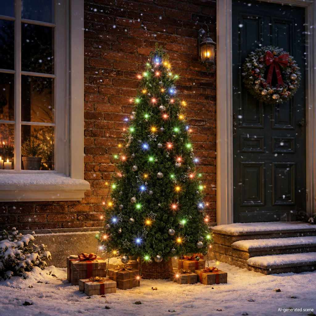 Vidaxl kerstboomverlichting met 150 led's meerkleurig net 150 cm