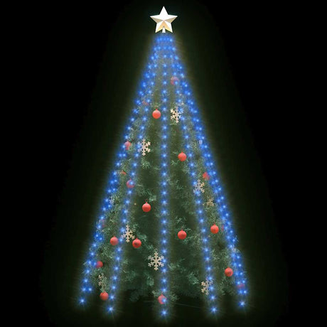 Vidaxl kerstboomverlichting met 250 led's blauw net 250 cm