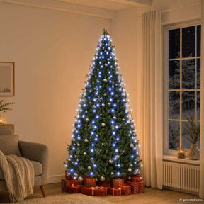 Vidaxl kerstboomverlichting met 250 led's blauw net 250 cm