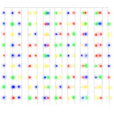 Vidaxl lichtsnoergordijn met 300 led's en 8 functies 3x3 m meerkleurig