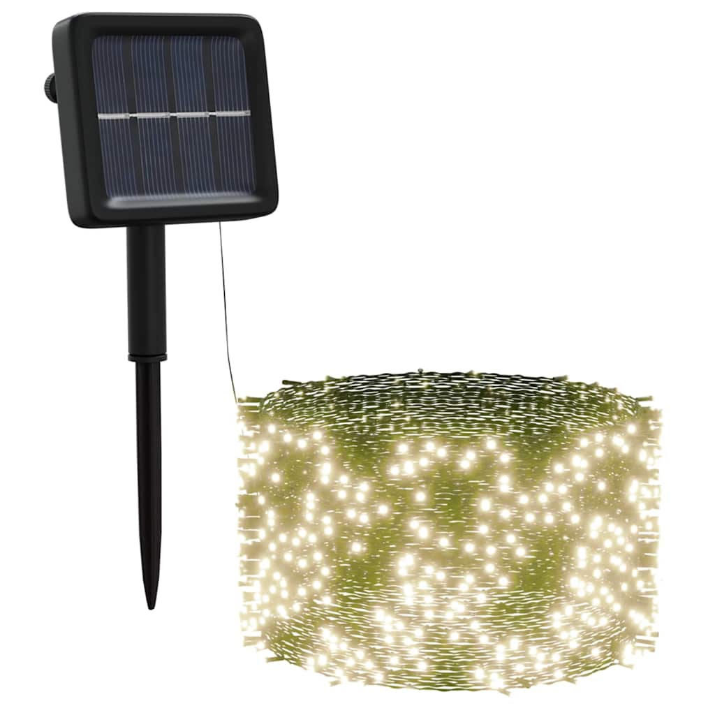 Vidaxl 5 st lichtslinger met 200 led's solar binnen buiten warmwit