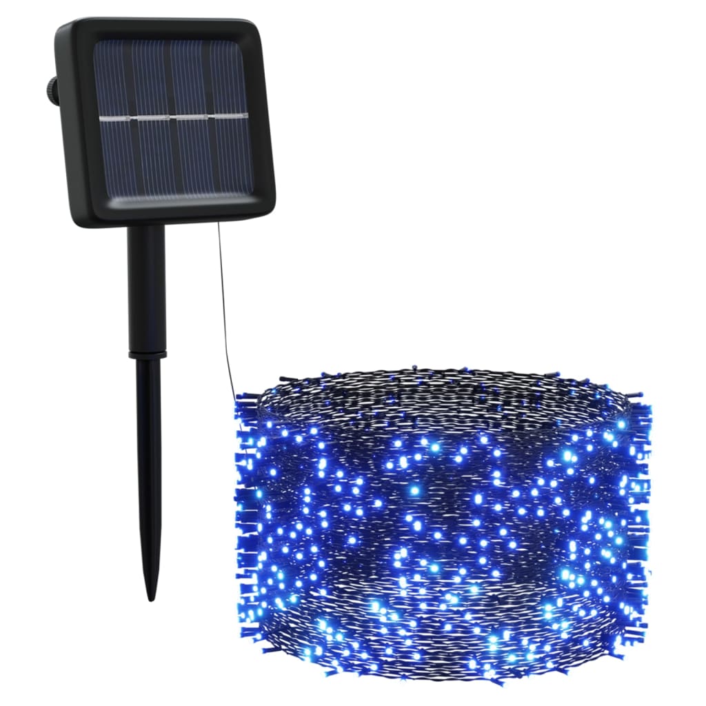 VIDAXL 5 ST Light Sling mit 200 LEDs Solar Binnen Buiten Blauw