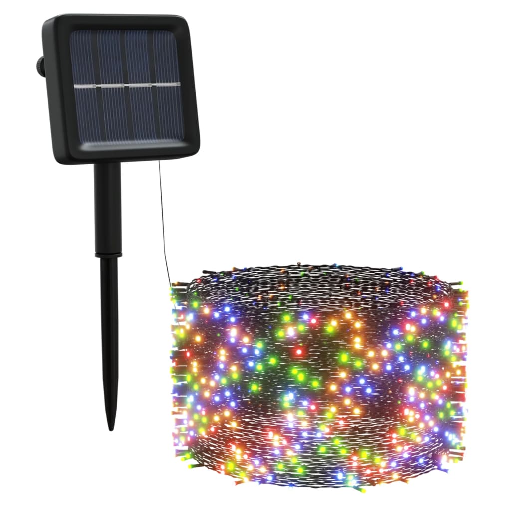 Vidaxl 5 St leichte Girlande mit 200 LEDs Solar in der Outdoor -Farbe