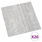 Vidaxl vloerplanken 20 st zelfklevend 1,86 m² pvc grijs