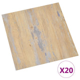 Vidaxl Floor Abeards 20 St Autoadesivo 1,86 m² PVC Brown