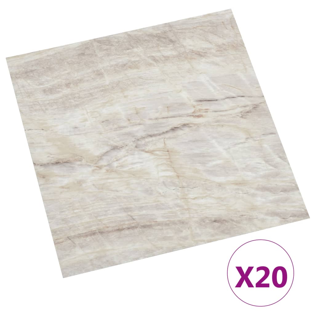 Vidaxl Floorboards 20 St Self -Adhesive 1,86 m² PVC Beige