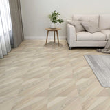 Vidaxl Floorboards 20 ST Auto-adhésif 1,86 m² PVC à rayures beige