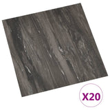 Vidaxl Floorboards 20 St Self -Adhesive 1,86 m² PVC tmavě šedá