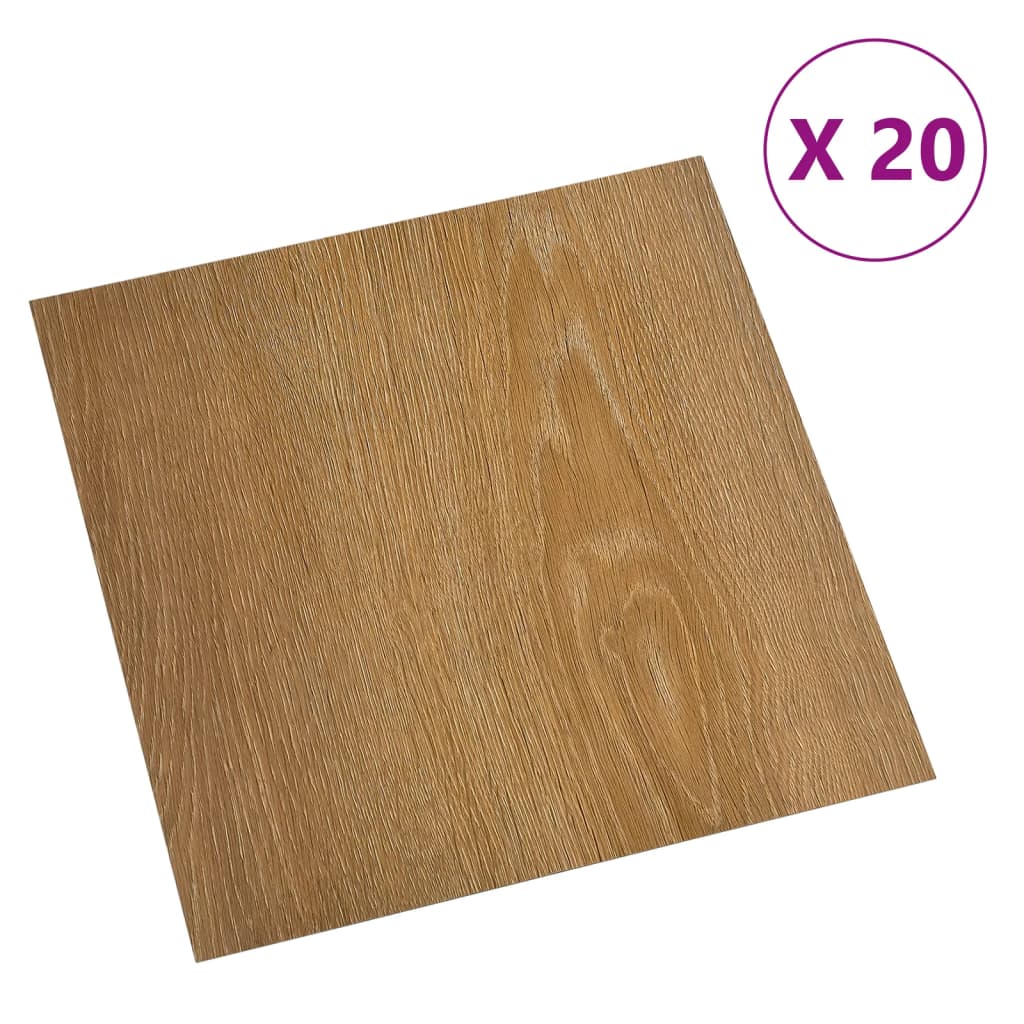 Vidaxl Dielen 20 St. Selbstadhäsiv 1,86 m² PVC Brown