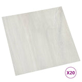 Vidaxl Floorboards 20 ST Self -fast 1,86 m² PVC -creme -farvet