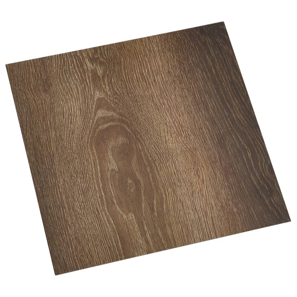 Vidaxl Floorboards 20 ST Self -fast 1,86 m² PVC Brown