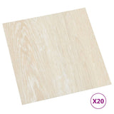 VIDAXL -Dielen 20 St. Selbstadhäsiv 1,86 m² PVC Beige