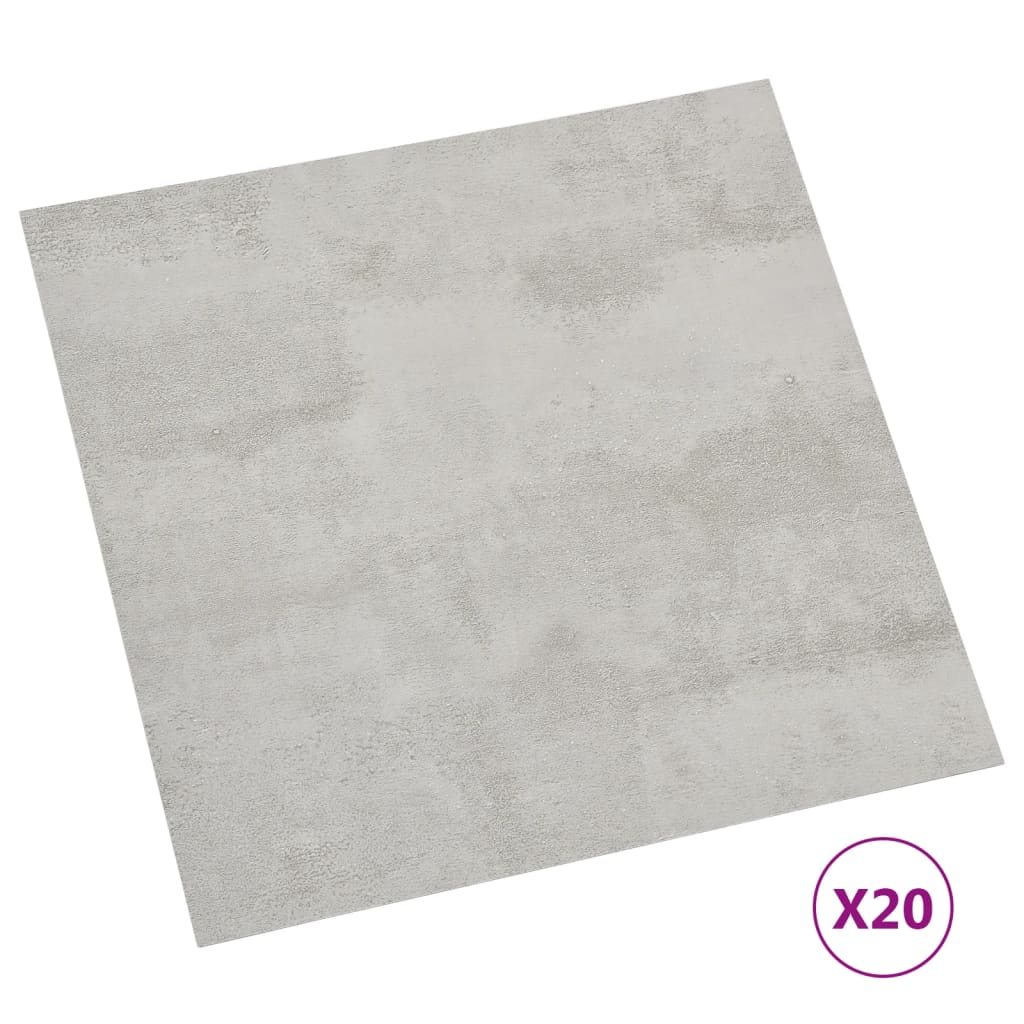 VidaXL floorboards 20 st self -adhesive 1.86 m² PVC light gray