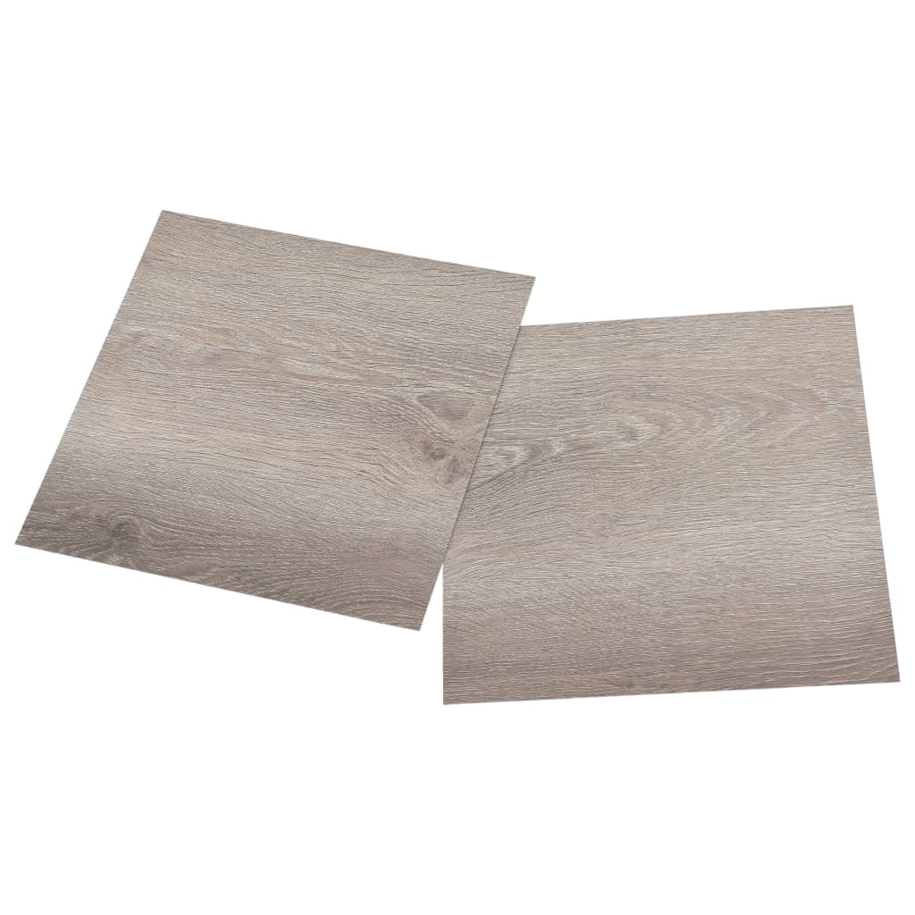 Vidaxl Floorboards 20 St auto-adhésif 1,86 m² PVC Taupe