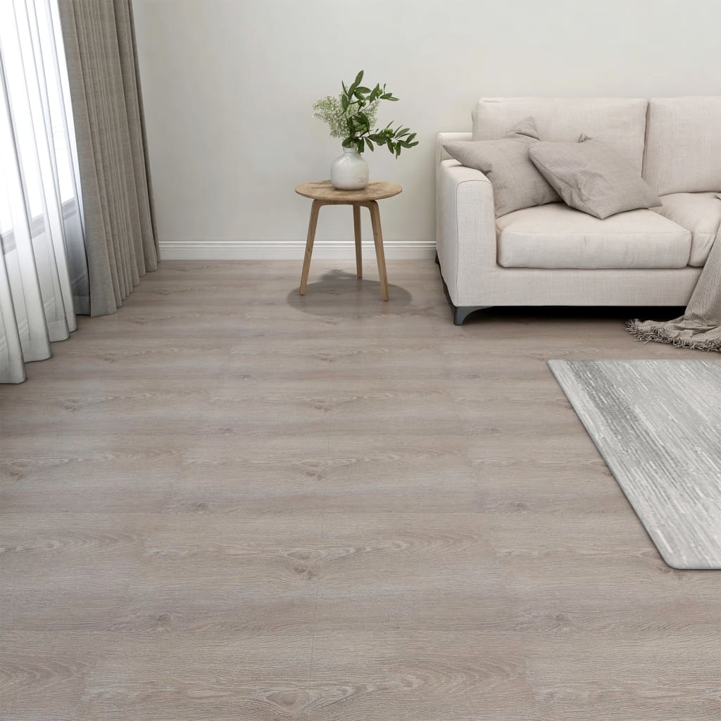 Vidaxl Floorboards 20 St auto-adhésif 1,86 m² PVC Taupe