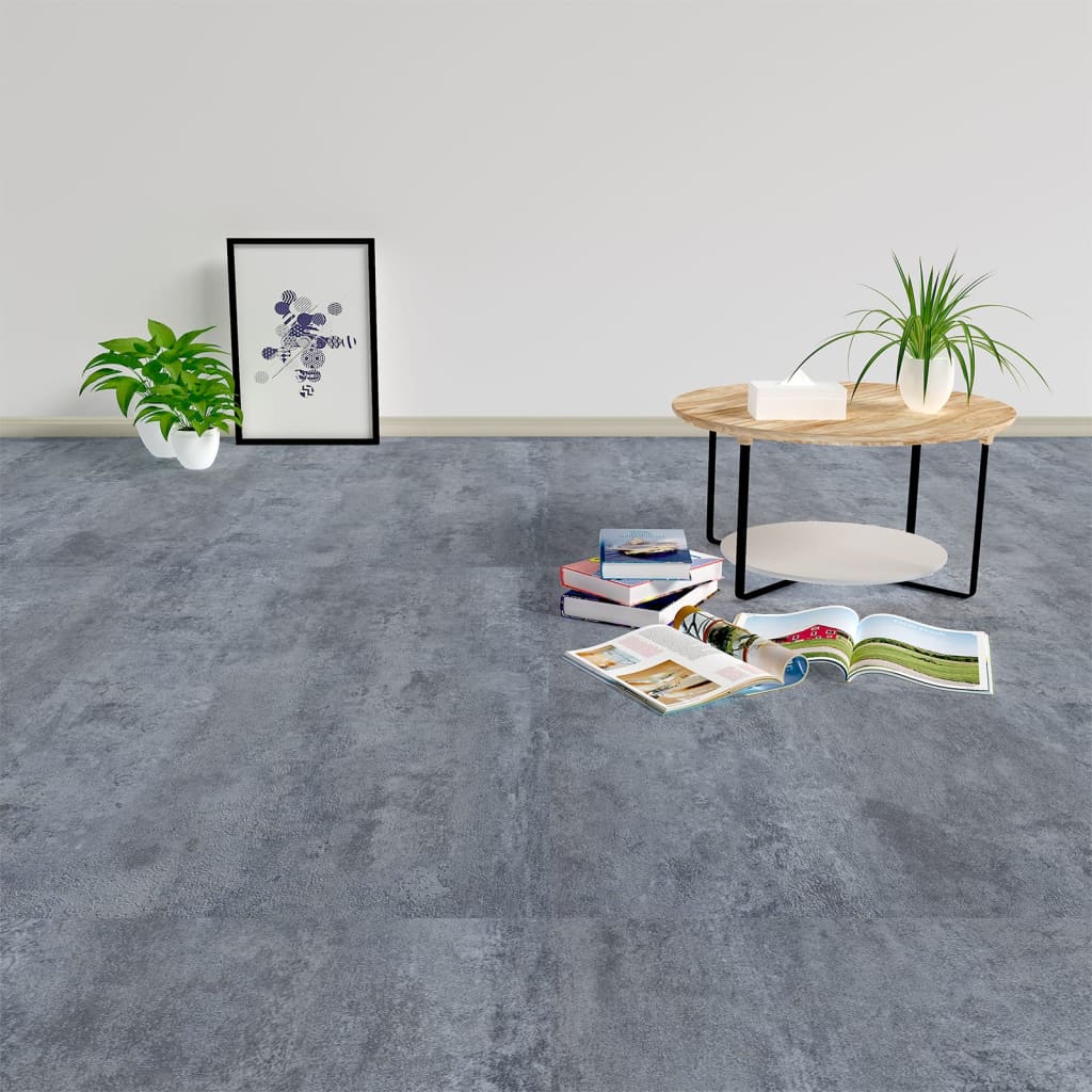 Vidaxl Floor Aboards 20 ST autoadesivo 1,86 m² PVC Modello in marmo grigio