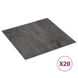 Vidaxl Floor Abeards 20 St Autoadesivo 1,86 m² PVC Brown