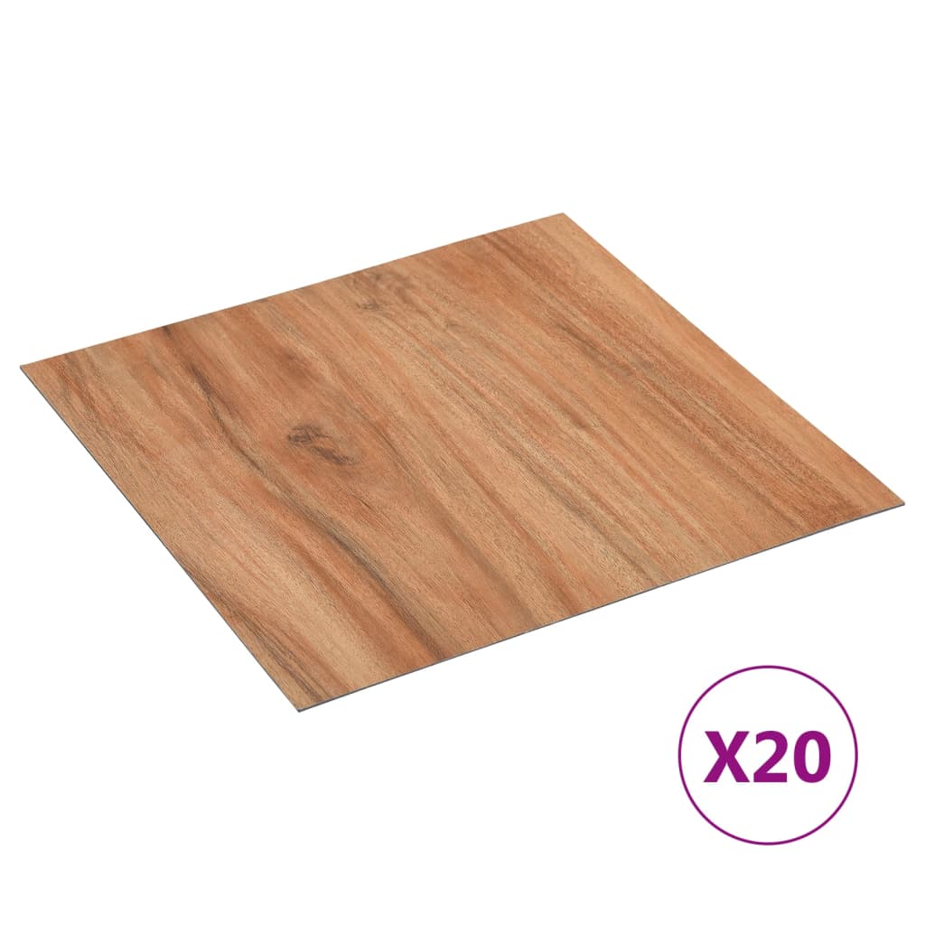 Vidaxl Floorboards 20 St Self -Adhesive 1,86 m² PVC Naturel