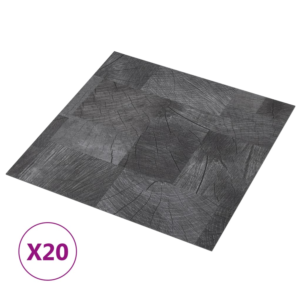 Vidaxl golvbrädor 20 st self -adhesive 1,86 m² trästruktur