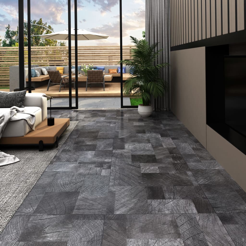 Vidaxl Floor Abeards 20 St Autoadesivo 1,86 m² Struttura in legno