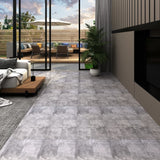 Vidaxl Floorboards Selvlavt 5,21 m² 2 mm PVC Cement Brown