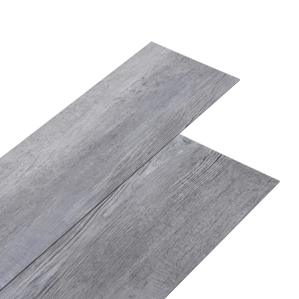 Vidaxl Floorboards Self -adhesive 5.21 m² 2 mm PVC Mat wood gray