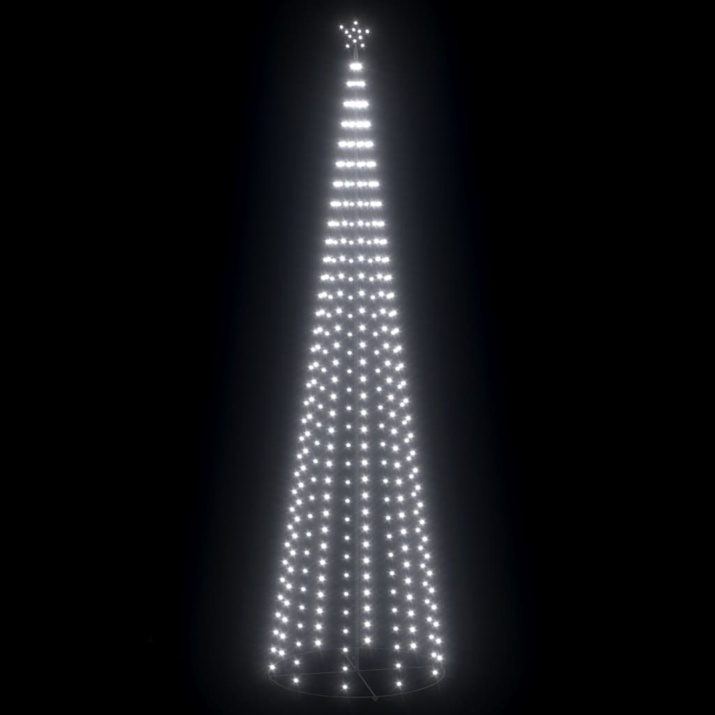 Vidaxl KegelKERSTBOOM 752 Kalt -White -LEDs 160 x 500 cm