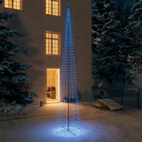 Vidaxl kegelkerstboom 752 LED bleues 160x500 cm