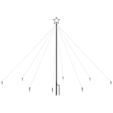 VidaXL Kerstboomverlichting 400 LED's binnen buiten 2,5 m blauw