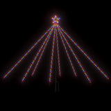 VidaXL Kerstboomverlichting 400 LED's binnen buiten 2,5 m meerkleurig