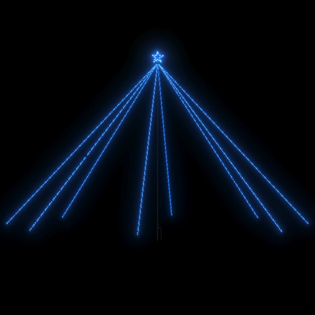 Vidaxl led-kerstboom binnen buiten 800 leds 5 m blauw