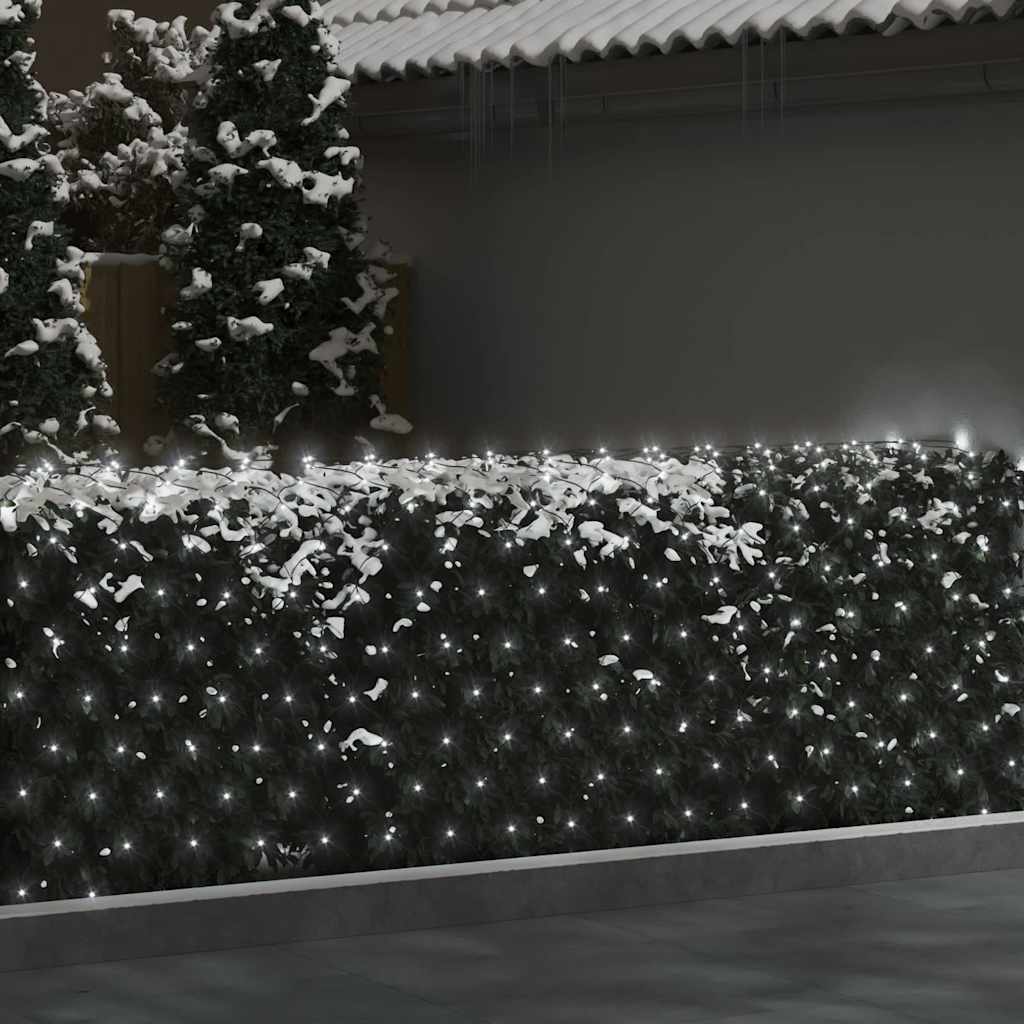 Vidaxl kerstnetverlichting 204 led's binnen en buiten 3x2 m koudwit