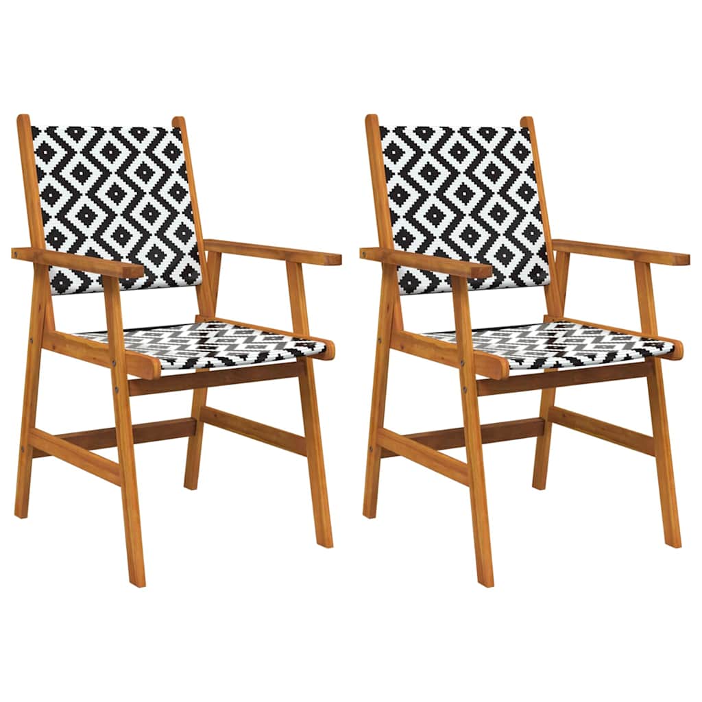 Vidaxl tuinstoelen 2 st massief acaciahout