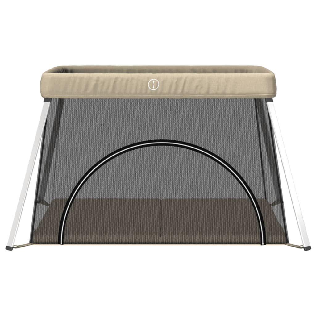 Vidaxl babybox met matras linnen taupe