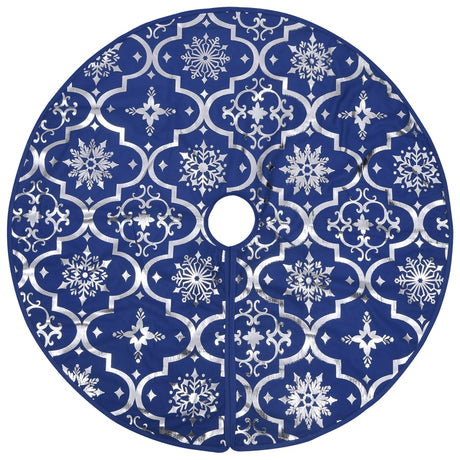 Vidaxl kerstboomrok luxe met sok 150 cm stof blauw