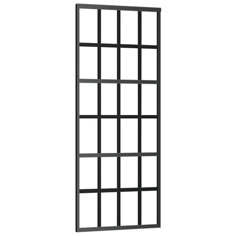 Vidaxl schuifdeur 76x205 cm esg-glas en aluminium zwart