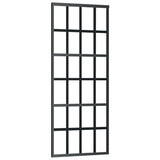 Vidaxl schuifdeur 76x205 cm esg-glas en aluminium zwart